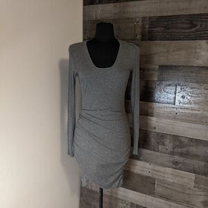 Nasty Gal Ribbed Body Con Dress L